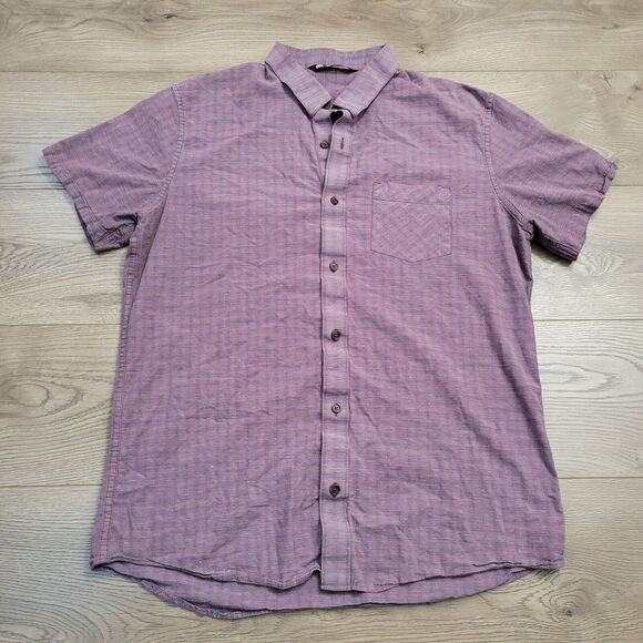 Travis Mathew Shirt Mens Large Red Blue Golf Normcore Classiccore Preppy Casual - Picture 1 of 7